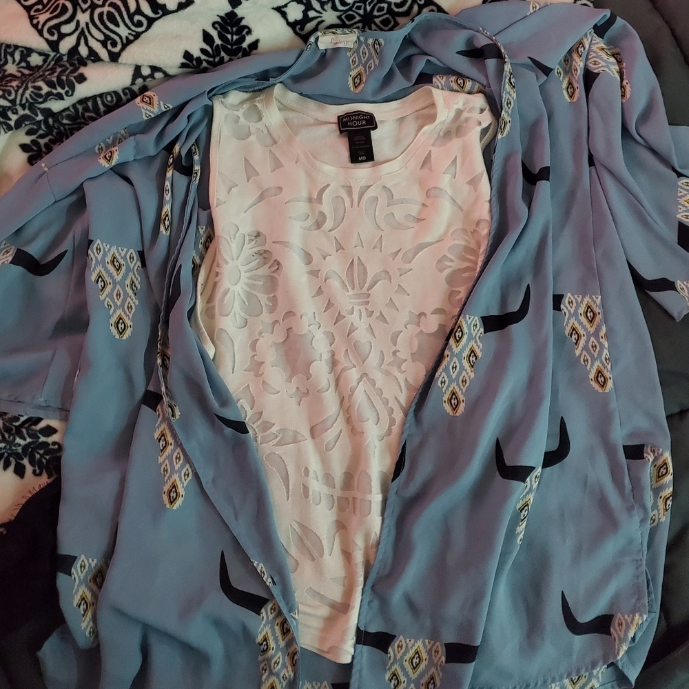 Cow skull cami cover